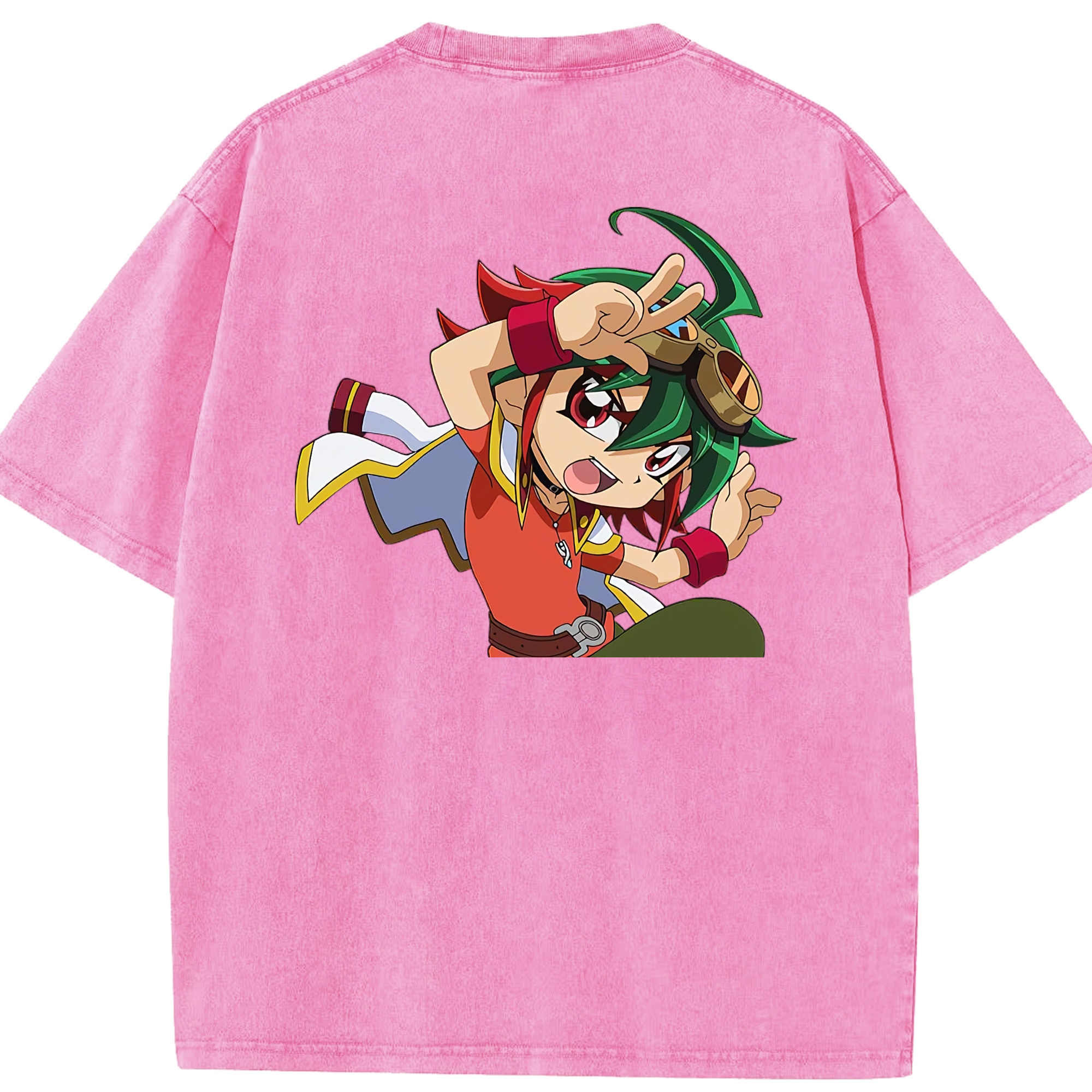 （画像用） 遊☆戯☆王 Yu-Gi-Oh! 綿100% ヴィンテージ風 半袖Tシャツ（背面プリント）